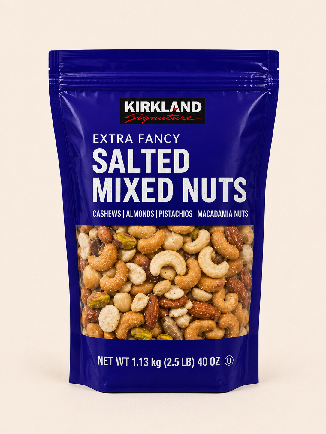 Kirkland Signature Saltade Blandade Nötter – 1,13 kg