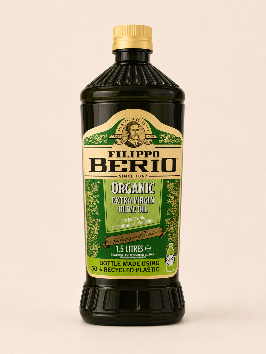 Filippo Berio Ekologisk Extra Jungfruolivolja – 1,5 L