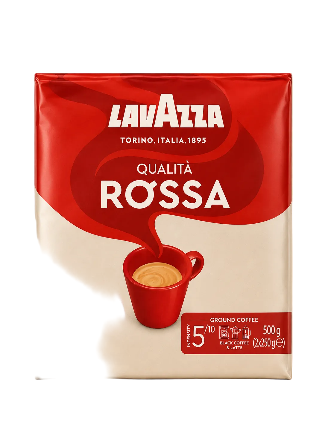 Lavazza Qualità Rossa – Malet kaffe 500 g