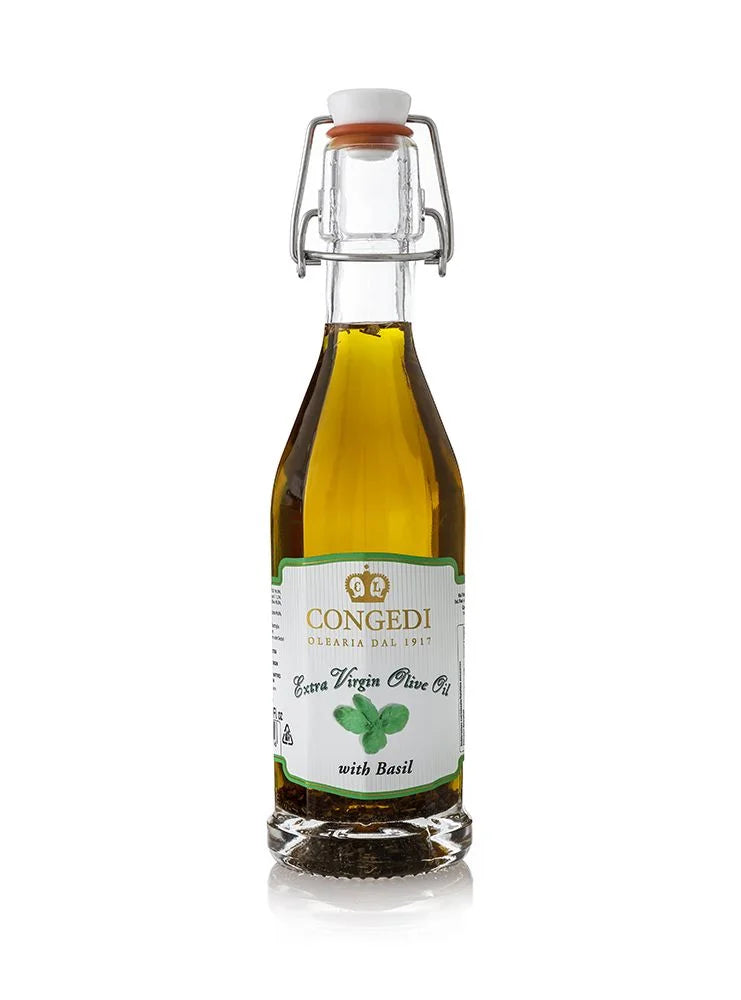 Basilikaolja / Basil Extra Virgin Olive Oil – Congedi 250 ml